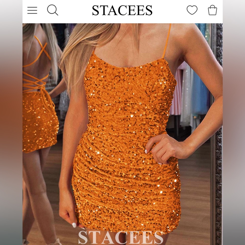 Brand new stacees dress never worn size 4